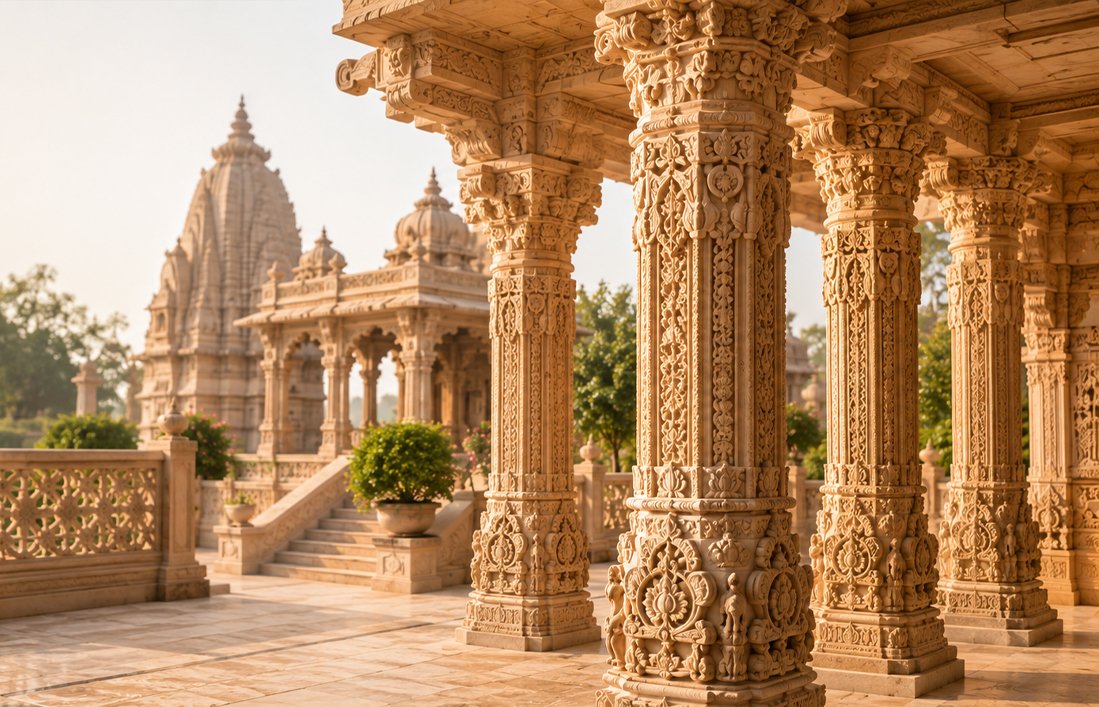 CNC Crafted Sandstone Jali