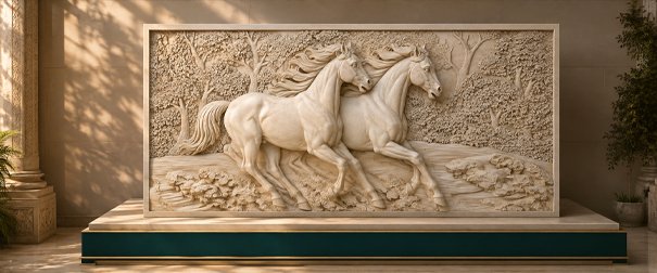  Beautiful sandstone craftsmanship with CNC precision