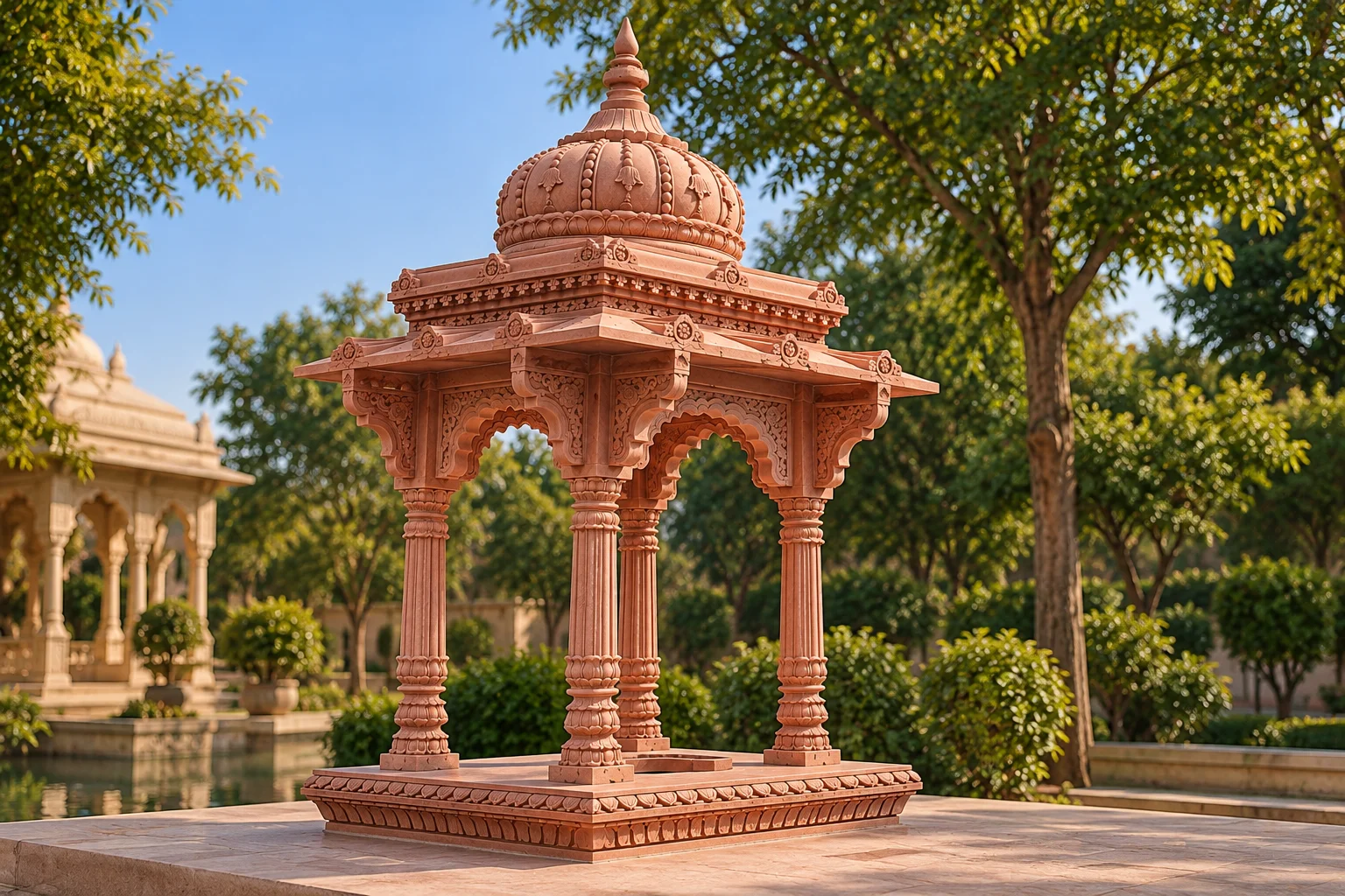    Pink Sandstone Chhatri
